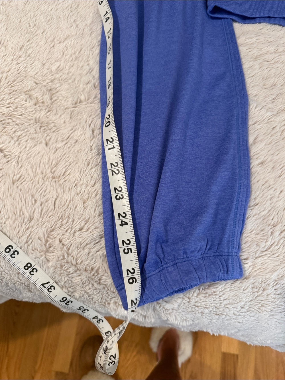 Vuori Royal Blue/purple Lounge Jogger and zip up crop relaxed fit hoodie set - Picture 3 of 3